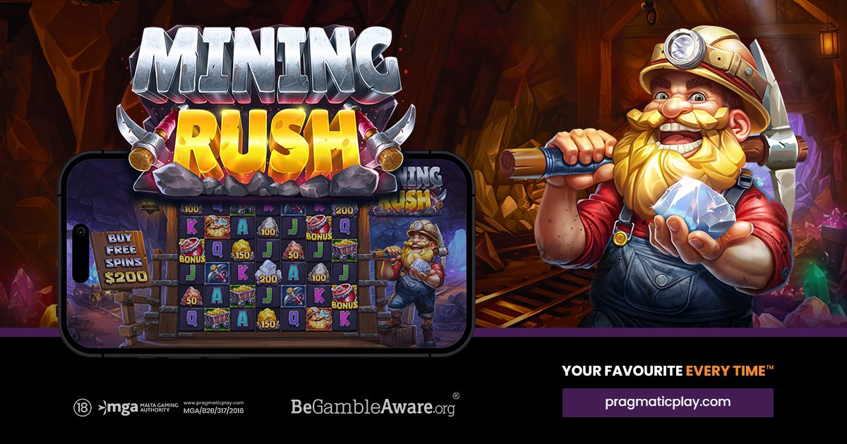 PRAGMATIC PLAY UNEARTHS WINS OF UP TO 10,000x IN MINING RUSH